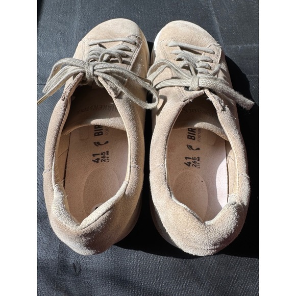 NEW Birkenstock Suede Sneakers Sand Beige Mens 8 Womens 10 EU 41. - Picture 4 of 5